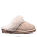 Slippers UK BEARPAW Women Loki Exotic Pink Leopard Glitter 44J6267 - Image 3