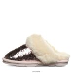 Slippers UK BEARPAW Women Loki Exotic Pink Sequin 44J6313 - Image 2