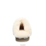 Slippers UK BEARPAW Women Loki Exotic Tan Cow Print 44J6265 - Image 6