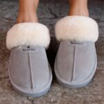 Slippers UK BEARPAW Women Loki Gray Fog 44J6270 - Image 7