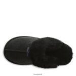 Slippers UK BEARPAW Women Retro Loki Black Caviar 44J6320 - Image 5