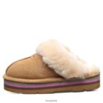 Slippers UK BEARPAW Women Retro Loki Iced Coffee 44J6294 - Image 2