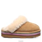 Slippers UK BEARPAW Women Retro Loki Iced Coffee 44J6294 - Image 3